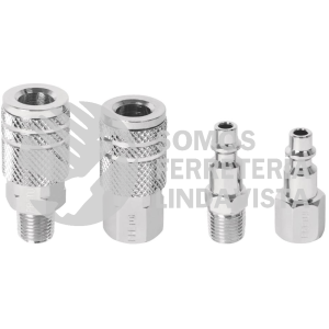 27020 CORAL-4P JUEGO DE 2 CONECTORES Y 2 COPLES PARA COMPRESOR PRETUL