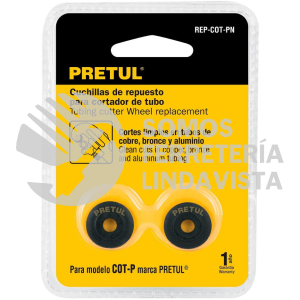 20963 REP-COT-PN BLISTER CON 2 CUCHILLAS PARA CORTADOR DE TUBO COT-P PRETUL