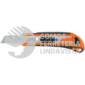 16977 CUT-6X CUTTER 18 MM PROFESIONAL CON ALMA METALICA Y GRIP TRUPER