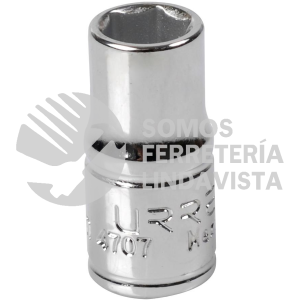 4707 DADO CUADRO DE 1/4", 6 PUNTAS, EN PULGADAS, 7/32" URREA