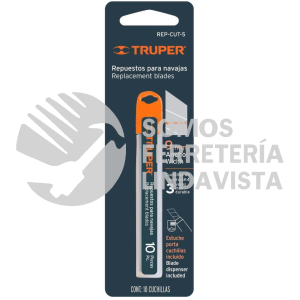 16962 REP-CUT-5 ESTUCHE CON 10 CUCHILLAS SK4 DE 9 MM PARA CUTTER TRUPER