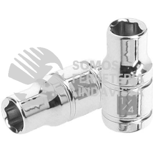 13156 D-1408 DADO DE 1/4" 6 PUNTAS CUADRO 1/4" TRUPER