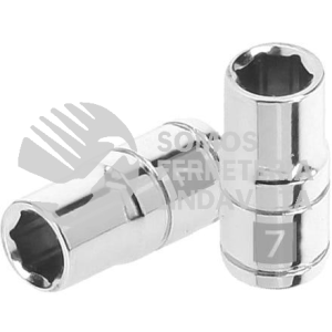 13169 D-1407-M DADO DE 7 MM 6 PUNTAS CUADRO 1/4" TRUPER