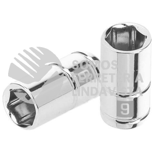 13171 D-1409-M DADO DE 9 MM 6 PUNTAS CUADRO 1/4" TRUPER