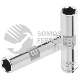 13202 D-1408-LM DADO LARGO DE 8 MM 6 PUNTAS CUADRO 1/4" TRUPER