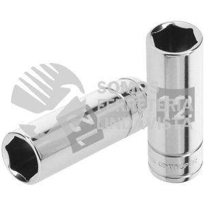 13206 D-1412-LM DADO LARGO DE 12 MM 6 PUNTAS CUADRO 1/4" TRUPER