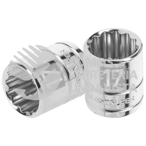 13637 D-3817-M DADO DE 17 MM 12 PUNTAS CUADRO 3/8" TRUPER