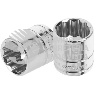 13639 D-3819-M DADO DE 19 MM 12 PUNTAS CUADRO 3/8" TRUPER