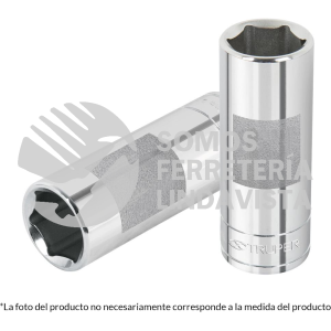 13714 D-3816-HL DADO LARGO DE 1/2" 6 PUNTAS CUADRO 3/8" TRUPER