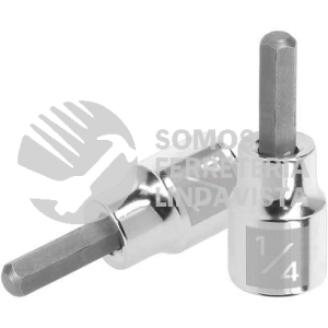 13465 D-4990-1/4 DADO PUNTA HEXAGONAL DE 1/4" CUADRO 3/8" TRUPER