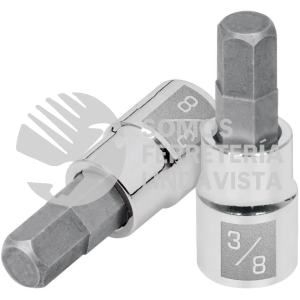 13467 D-4990-3/8 DADO PUNTA HEXAGONAL DE 3/8" CUADRO 3/8" TRUPER