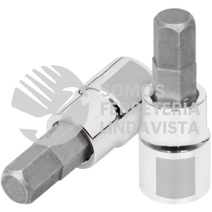 13485 D-4990-4M DADO PUNTA HEXAGONAL DE 4 MM CUADRO 3/8" TRUPER
