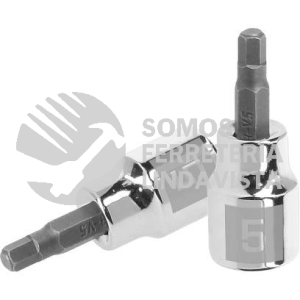 13486 D-4990-5M DADO PUNTA HEXAGONAL DE 5 MM CUADRO 3/8" TRUPER