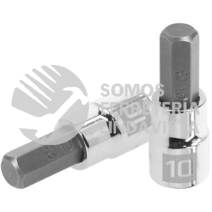 13490 D-4990-10M DADO PUNTA HEXAGONAL DE 10 MM CUADRO 3/8" TRUPER