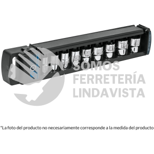 14172 JD-3/8X9LP JUEGO DE 9 DADOS LARGOS CUADRO 3/8" STD TRUPER