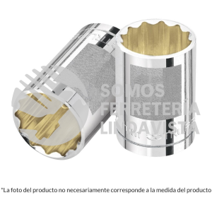13536 D-1222-EM DADO DE 22 MM 12 PUNTAS CUADRO 1/2" TRUPER