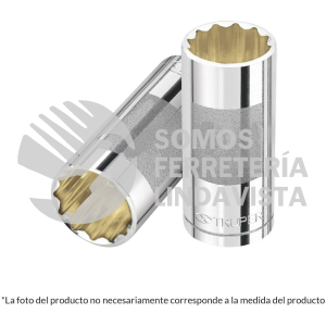 13367 D-1226-EL DADO LARGO DE 13/16" 12 PUNTAS CUADRO 1/2" TRUPER