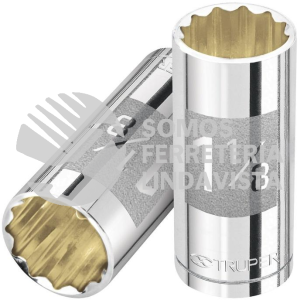 13372 D-1236-EL DADO LARGO DE 1-1/8" 12 PUNTAS CUADRO 1/2" TRUPER
