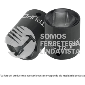 12413 D-7413-M DADO CUADRO 1/2" DE IMPACTO 6 PUNTAS DE 13 MM TRUPER
