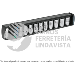 14176 JD-1/2X10P JUEGO DE 10 DADOS CUADRO 1/2" STD TRUPER