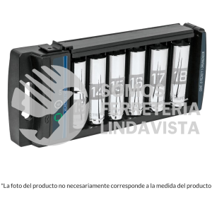 14174 JD-1/2X6LP JUEGO 6 DADOS LARGOS CUADRO 1/2" STD TRUPER