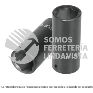 12438 D-7520-L DADO LARGO DE IMPACTO DE 1-1/4" 6 PUNTAS CUADRO 3/4" TRUPER