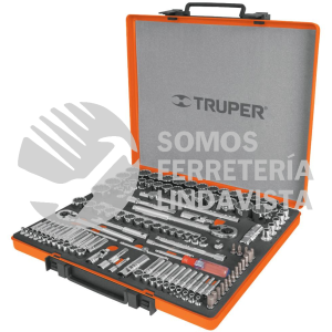 13975 JD-135MP JUEGO 135 HERRAMIENTAS 1/4" 3/8" Y 1/2" STD Y MM P/MECANICO TRUPER