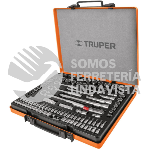 12893 JD-103MP JUEGO 103 HERRAMIENTAS 1/4" 3/8" Y 1/2" STD Y MM P/MECANICO TRUPER