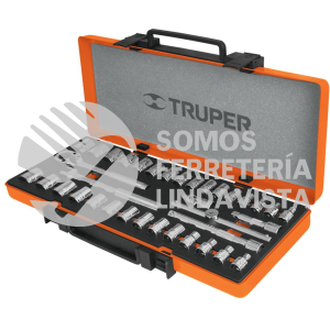 13955 JD-3/8X36MP JUEGO DE 36 HERRAMIENTAS CUADRO 3/8" STD Y MM PARA MECANICO TRUPER
