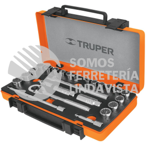 13954 JD-3/8X26MP JUEGO DE 25 HERRAMIENTAS CUADRO 3/8" STD Y MM PARA MECANICO TRUPER