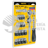 21162 JUDA-25P JUEGO DE 21 HERRAMIENTAS 1/4" Y 3/8" PARA MECANICO PRETUL