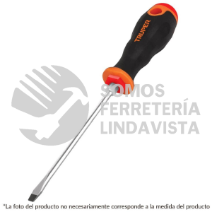 13998 DR-1/4X4B DESARMADOR PLANO 1/4" X 4" MANGO COMFORT GRIP TRUPER