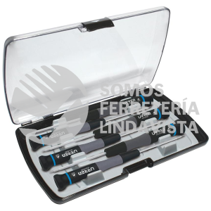 9501BT JUEGO DE DESTORNILLADORES DE PRECISION ESD ANTI-ESTATICOS PUNTA TORX, 6 PIEZAS URREA