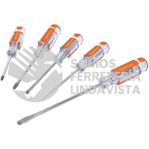 14137 DTJ-5 JUEGO DE 5 DESARMADORES MANGOS DE ACETATO TRUPER