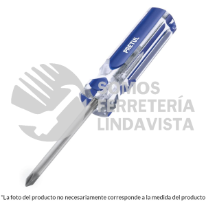 21474 DP-1/4X4TP DESARMADOR DE CRUZ 1/4 X 4" MANGO DE PVC PRETUL