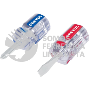 21379 JDT-2TP DUO DE DESARMADORES 1/4 X 1-1/2" MANGO DE PVC PRETUL