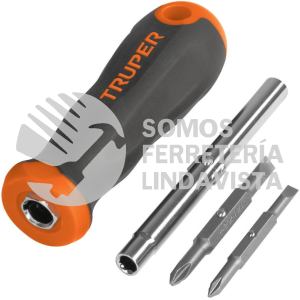 14200 DT-4 DESARMADOR 2 PUNTAS DOBLES Y BARRA CON 2 CAJAS HEXAGONALES TRUPER
