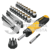 22976 AUTO-61 DESARMADOR TIPO MATRACA CON 35 PUNTAS Y 18 DADOS PRETUL