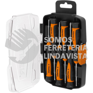 14156 JOY-6L JUEGO CON 6 DESARMADORES LARGOS DE PRECISION TRUPER