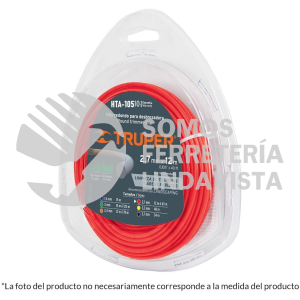 17629 HTA-105 ROLLO DE HILO PARA DESBROZADORA 2.7 MM X 12 M TRUPER