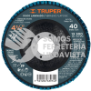 11673 DLT-1716 DISCO 4-1/2" LAMINADO GRANO 40 CENTRO 7/8" TRUPER
