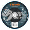 11676 DLT-1730 DISCO 7" LAMINADO GRANO 40 CENTRO 7/8" TRUPER