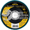 22350 DLP-2716 DISCO 4-1/2" LAMINADO GRANO 40 CENTRO 7/8" PRETUL