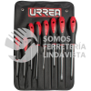 8600D JUEGO DE DESTORNILLADORES CON MANGO BIMATERIAL COMBINADOS, 8 PIEZAS URREA
