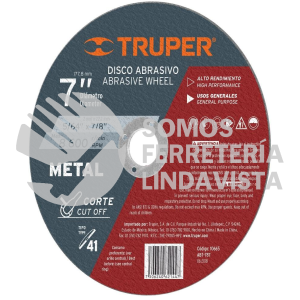 10665 ABT-787 DISCO DE 7" PARA CORTE DE METAL TIPO 41 TRUPER