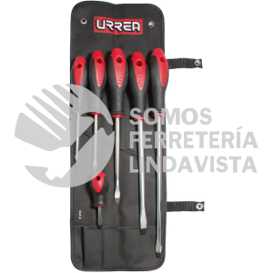 8600B JUEGO DE DESTORNILLADORES CON MANGO BIMATERIAL COMBINADOS, 6 PIEZAS URREA