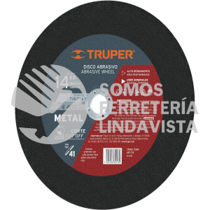 12568 ABT-739 DISCO TIPO 41 DE 14" X 2.8 MM PARA CORTE DE METAL TRUPER