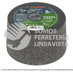 13786 C-352-PI COPA DESBASTE DE PIEDRA 5" GRANO 24 EJE 5/8-11 TRUPER
