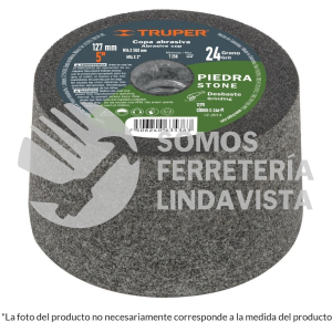 13791 C-346-PI COPA DESBASTE DE PIEDRA 5" GRANO 24 EJE M14 TRUPER