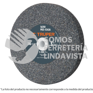 16358 PIES-53436 PIEDRA PARA ESMERIL 5 X 3/4" OXIDO DE ALUMINIO GRANO 36 TRUPER